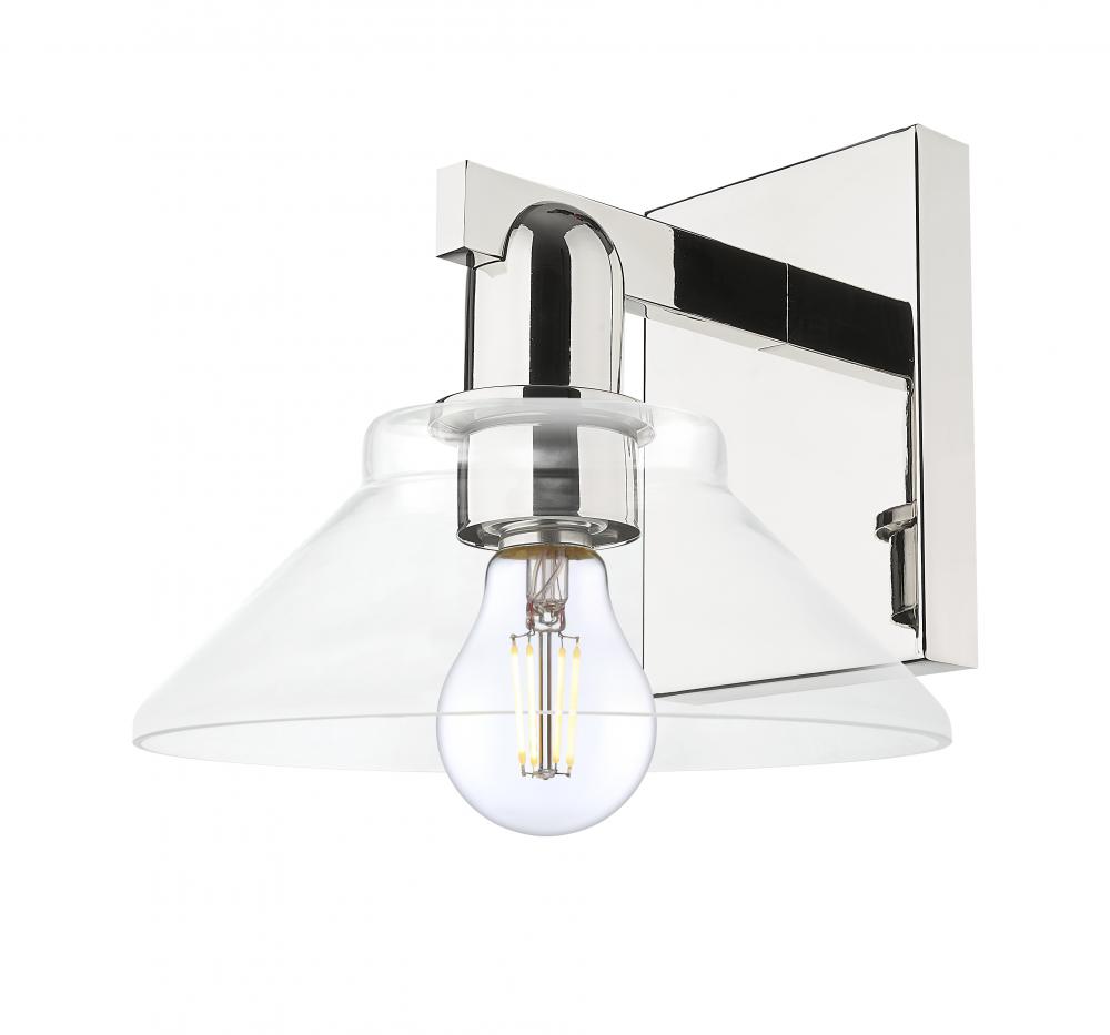 Orwell - 1 Light - 8 inch - Polished Nickel - Sconce