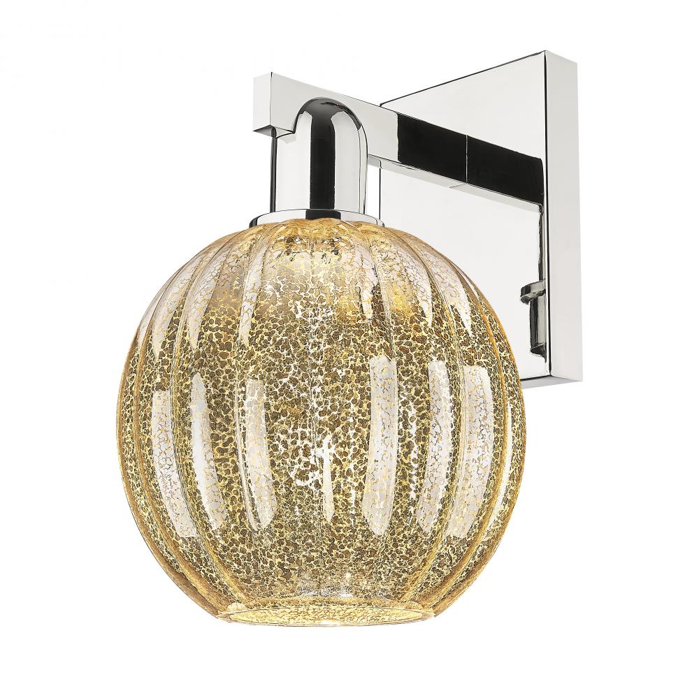 Preston Globe - 1 Light - 6 inch - Polished Nickel - Sconce
