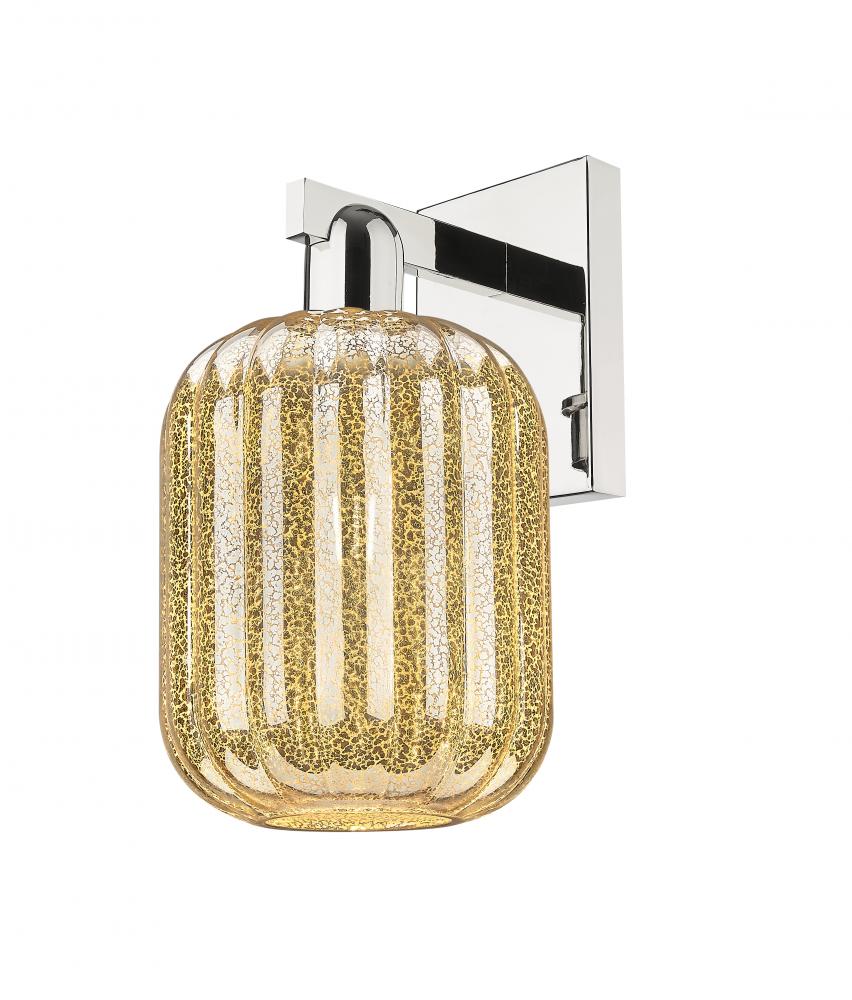 Preston Cylinder - 1 Light - 6 inch - Polished Nickel - Sconce