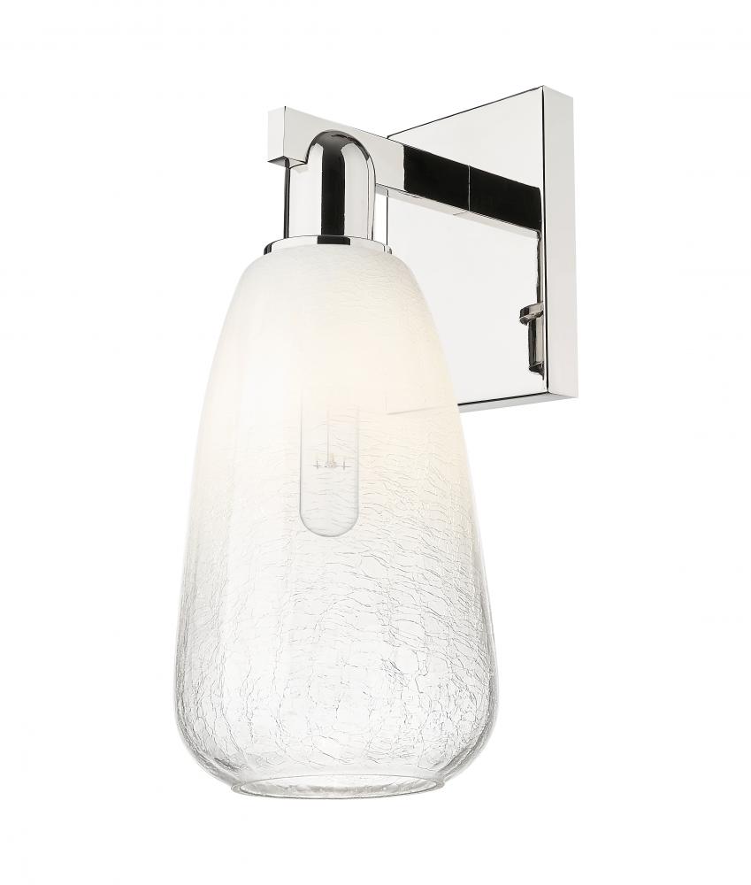 Brookhaven Almond - 1 Light - 6 inch - Polished Nickel - Sconce