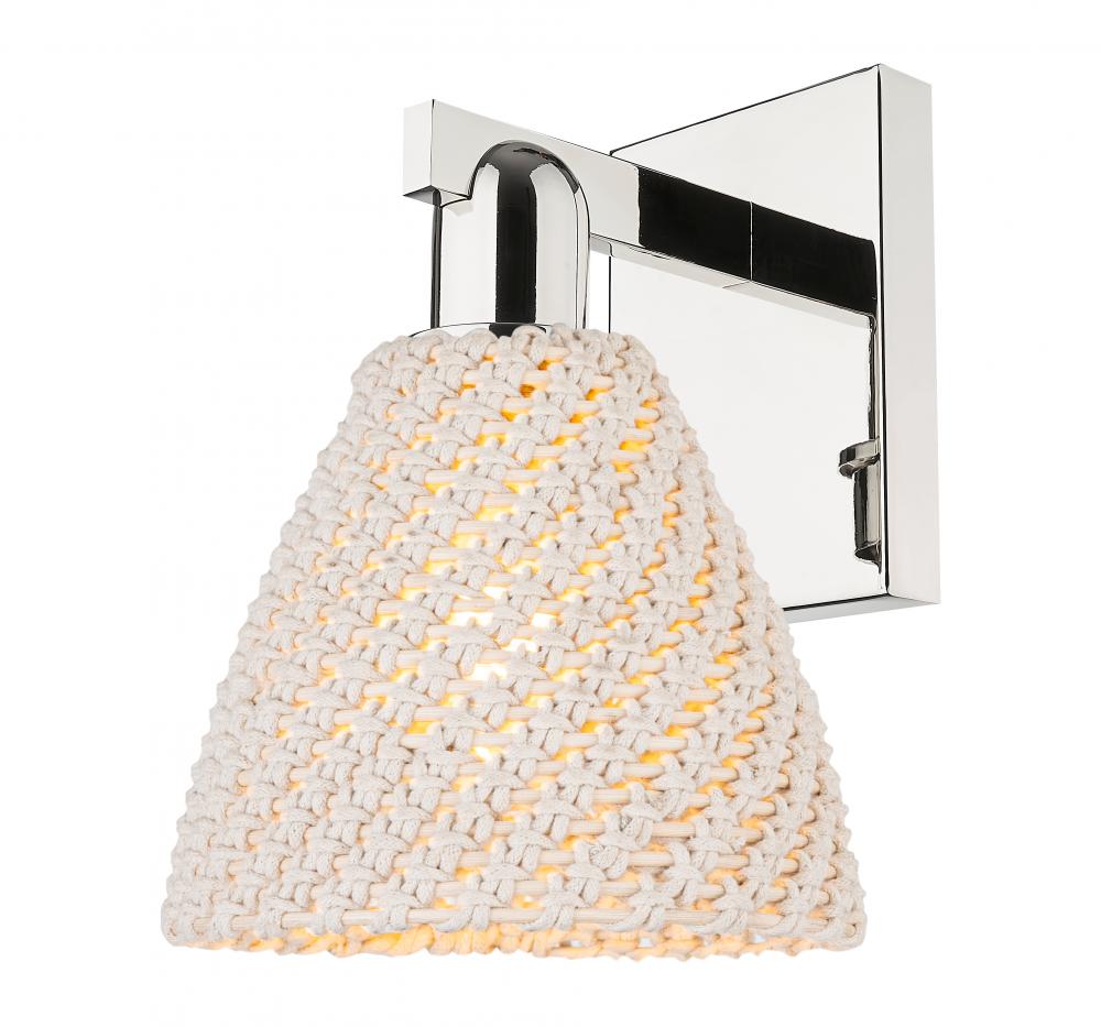 Bristol Natural - 1 Light - 6 inch - Polished Nickel - Sconce