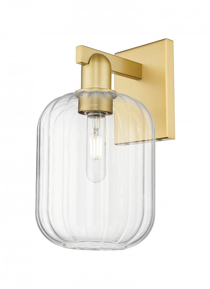 Preston Cylinder - 1 Light - 6 inch - Satin Gold - Sconce