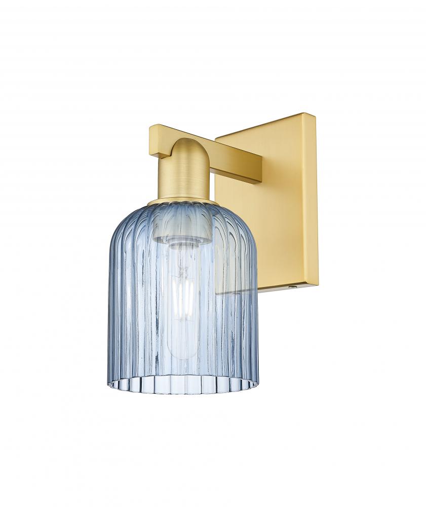 Bridal Veil - 1 Light - 6 inch - Satin Gold - Sconce