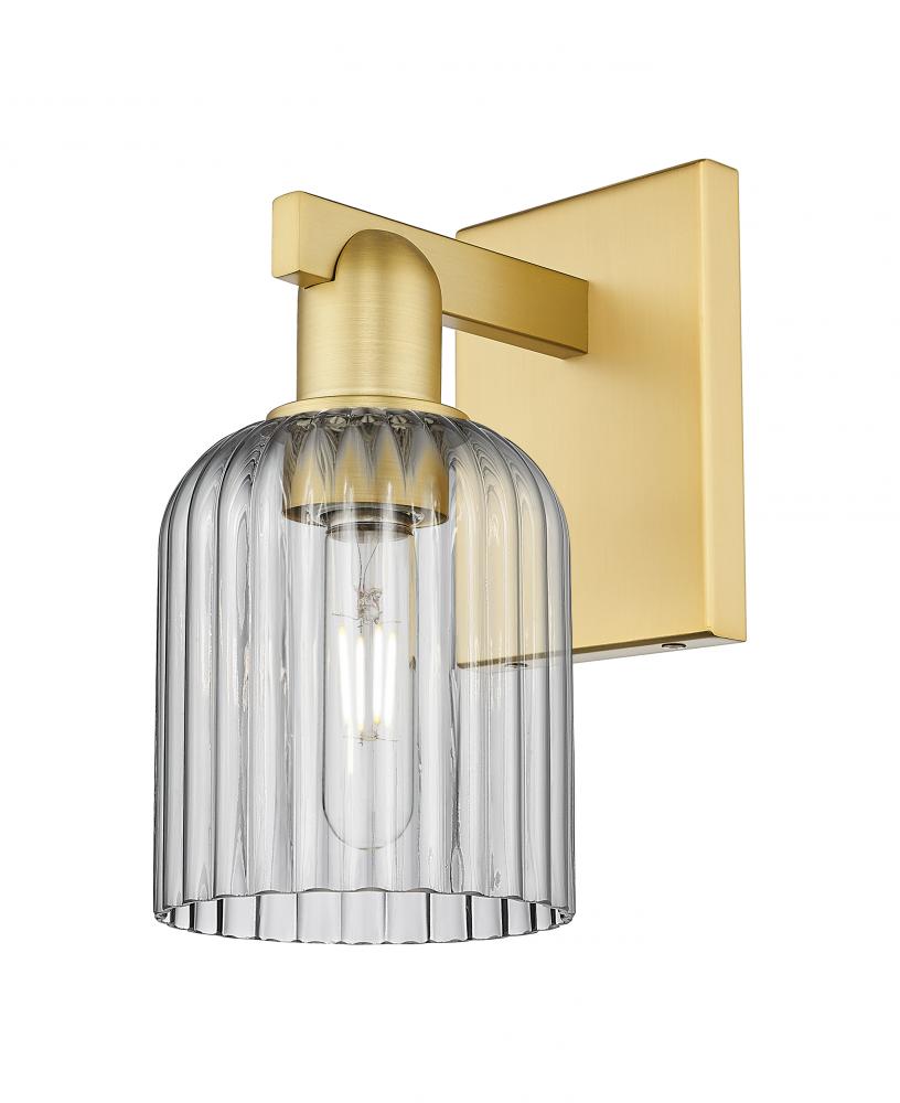 Bridal Veil - 1 Light - 6 inch - Satin Gold - Sconce