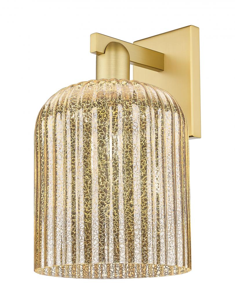 Bridal Veil - 1 Light - 8 inch - Satin Gold - Sconce