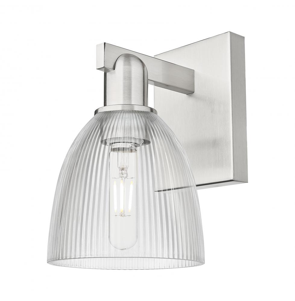 Castile - 1 Light - 6 inch - Brushed Satin Nickel - Sconce