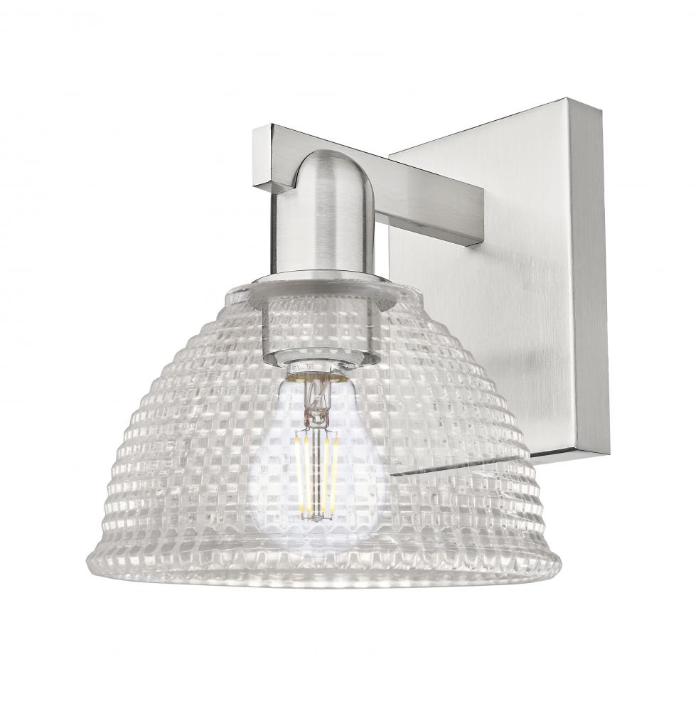 Arietta - 1 Light - 8 inch - Brushed Satin Nickel - Sconce