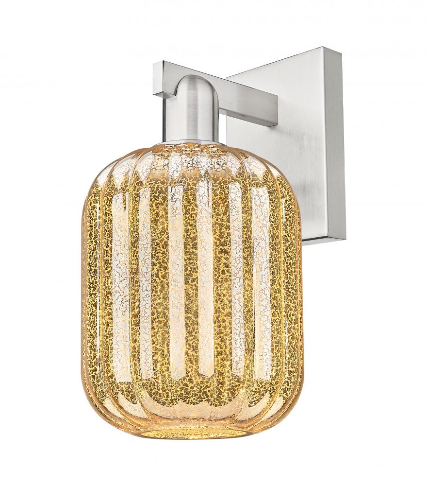 Preston Cylinder - 1 Light - 6 inch - Brushed Satin Nickel - Sconce