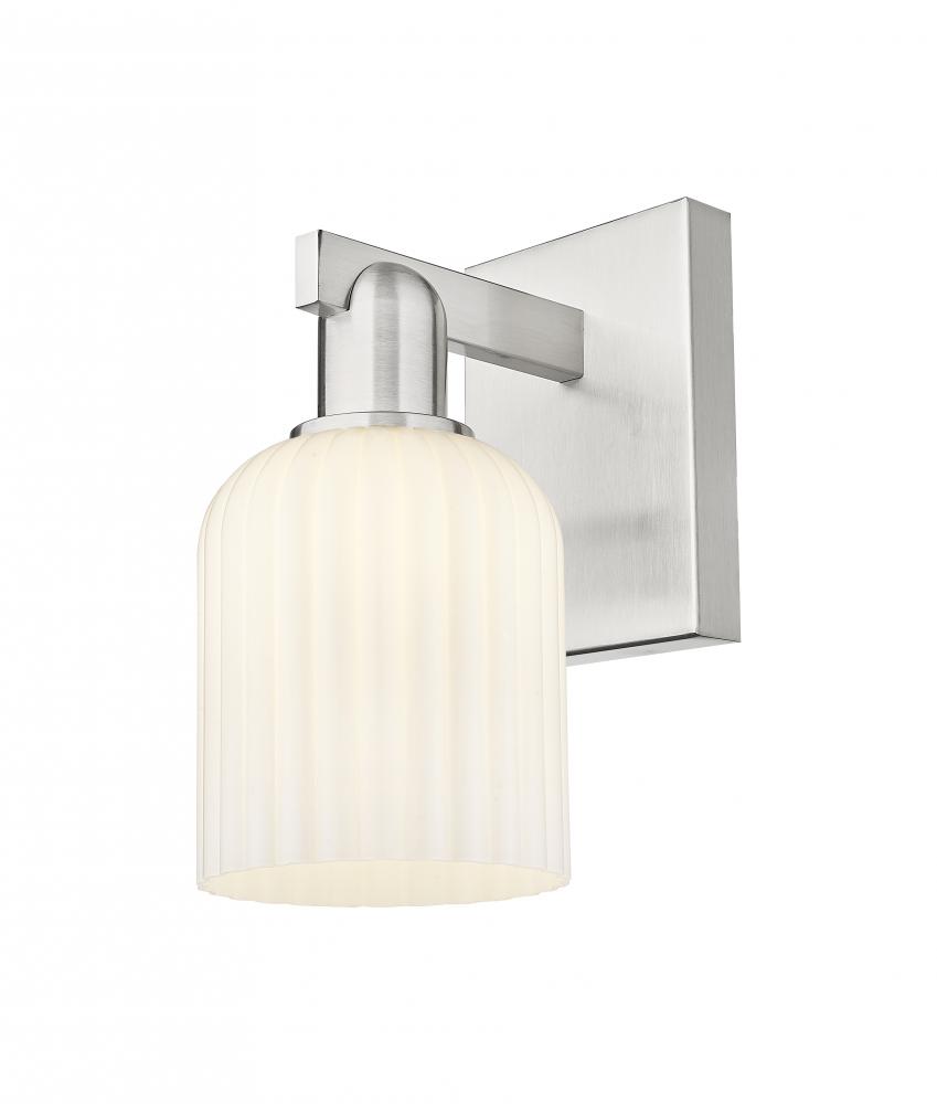 Bridal Veil - 1 Light - 6 inch - Brushed Satin Nickel - Sconce