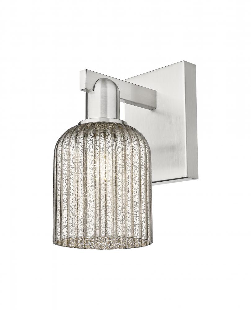 Bridal Veil - 1 Light - 6 inch - Brushed Satin Nickel - Sconce