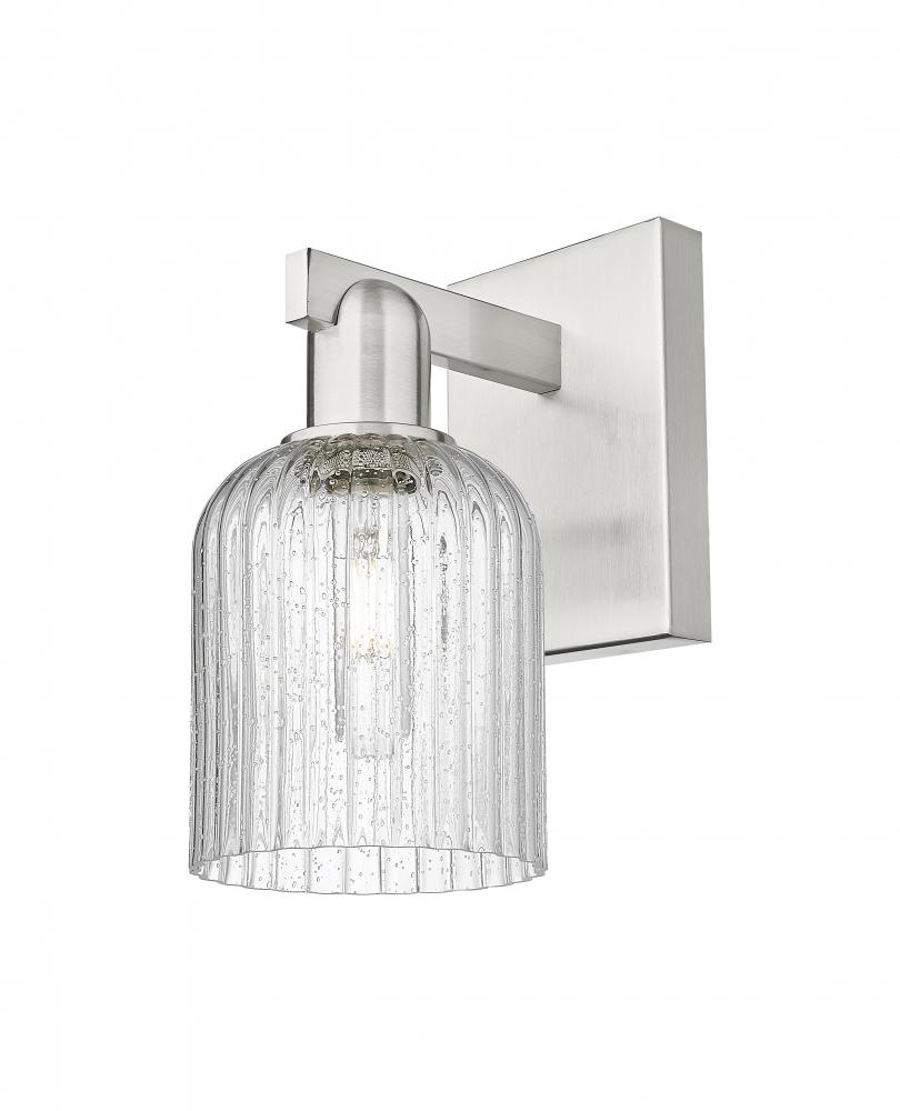 Bridal Veil - 1 Light - 6 inch - Brushed Satin Nickel - Sconce