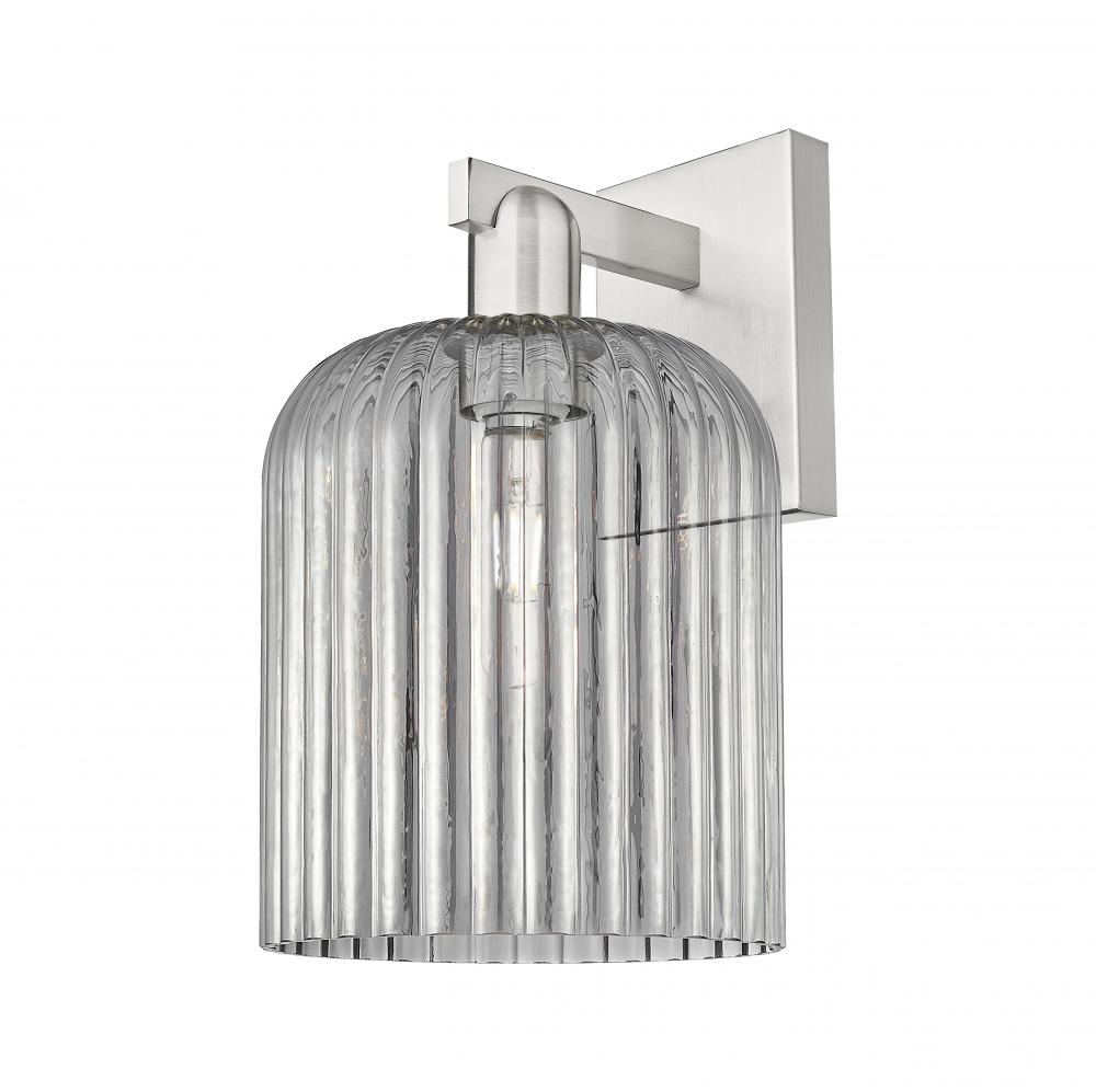 Bridal Veil - 1 Light - 8 inch - Brushed Satin Nickel - Sconce