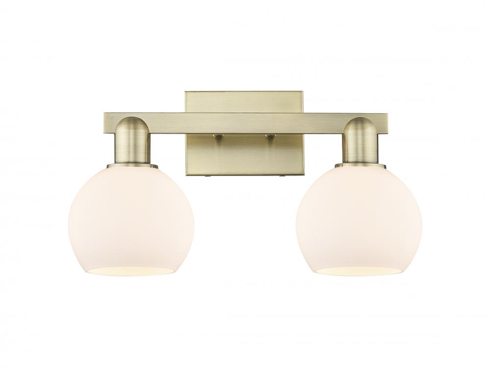 Athens - 2 Light - 17 inch - Antique Brass - Bath Vanity Light