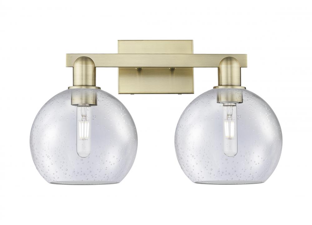 Athens - 2 Light - 19 inch - Antique Brass - Bath Vanity Light