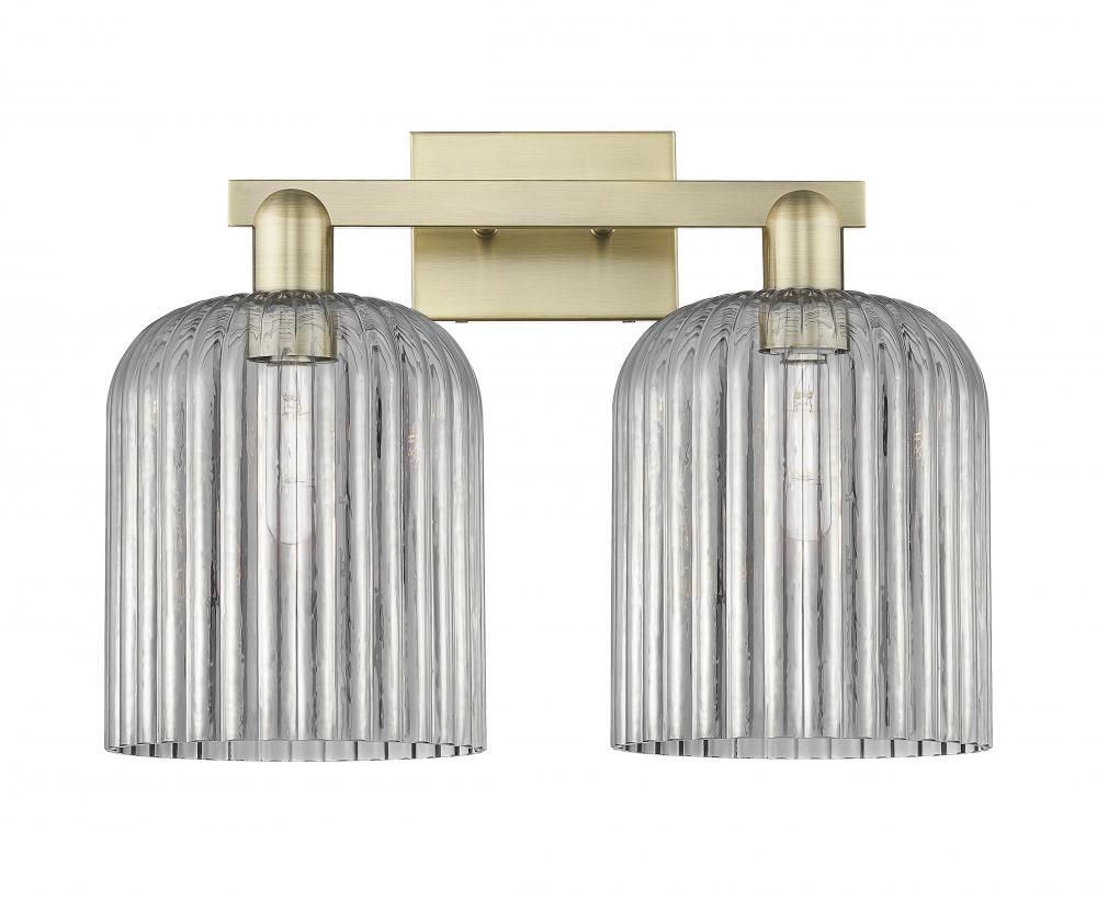 Bridal Veil - 2 Light - 19 inch - Antique Brass - Bath Vanity Light