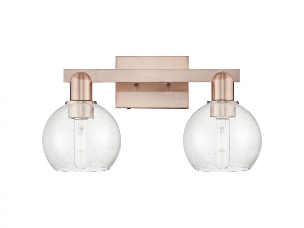 Athens - 2 Light - 17 inch - Antique Copper - Bath Vanity Light