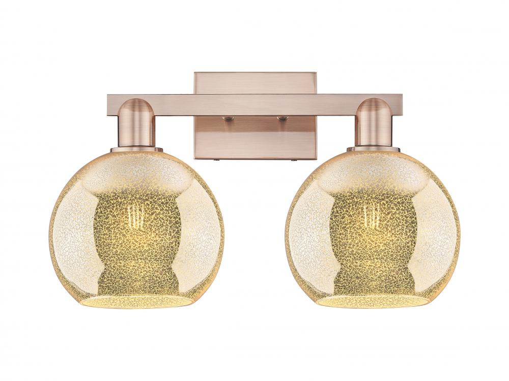 Athens - 2 Light - 19 inch - Antique Copper - Bath Vanity Light