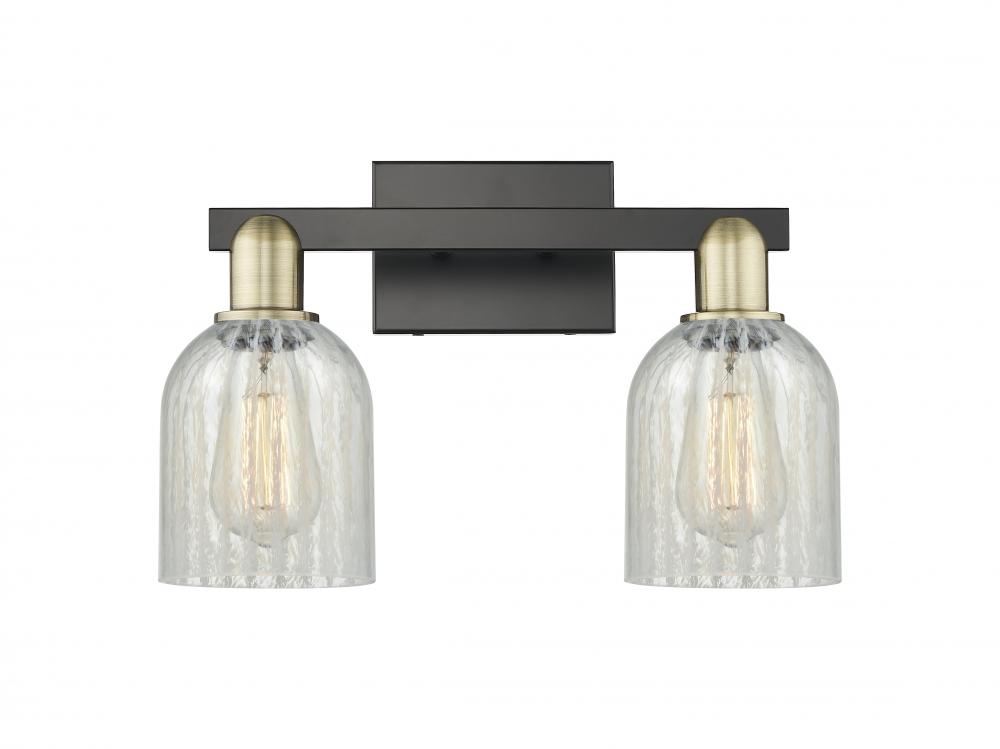 Caledonia - 2 Light - 16 inch - Black Antique Brass - Bath Vanity Light