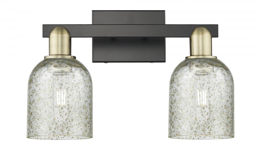 Caledonia - 2 Light - 16 inch - Black Antique Brass - Bath Vanity Light