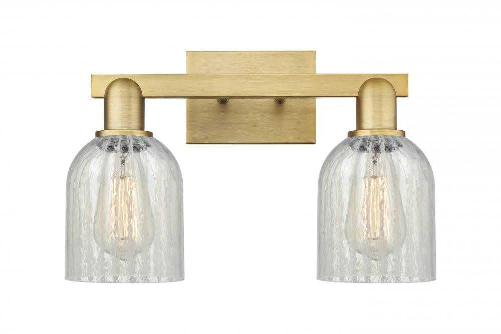 Caledonia - 2 Light - 16 inch - Brushed Brass - Bath Vanity Light