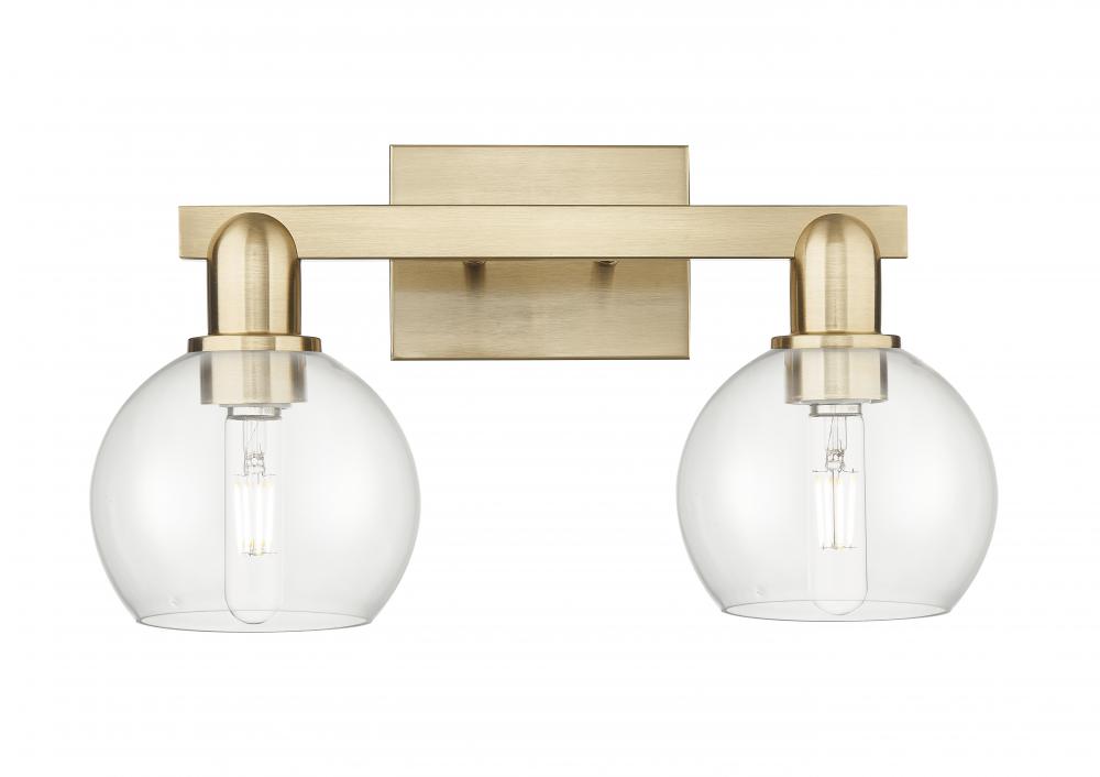 Athens - 2 Light - 17 inch - Champagne Bronze - Bath Vanity Light