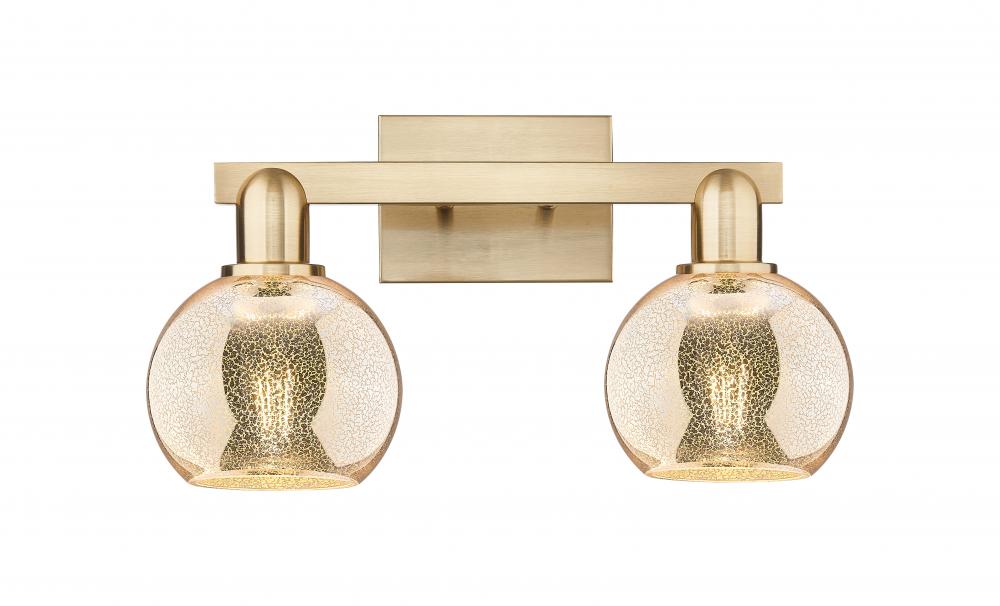 Athens - 2 Light - 17 inch - Champagne Bronze - Bath Vanity Light
