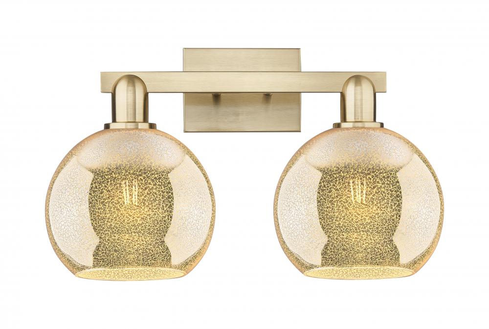 Athens - 2 Light - 19 inch - Champagne Bronze - Bath Vanity Light