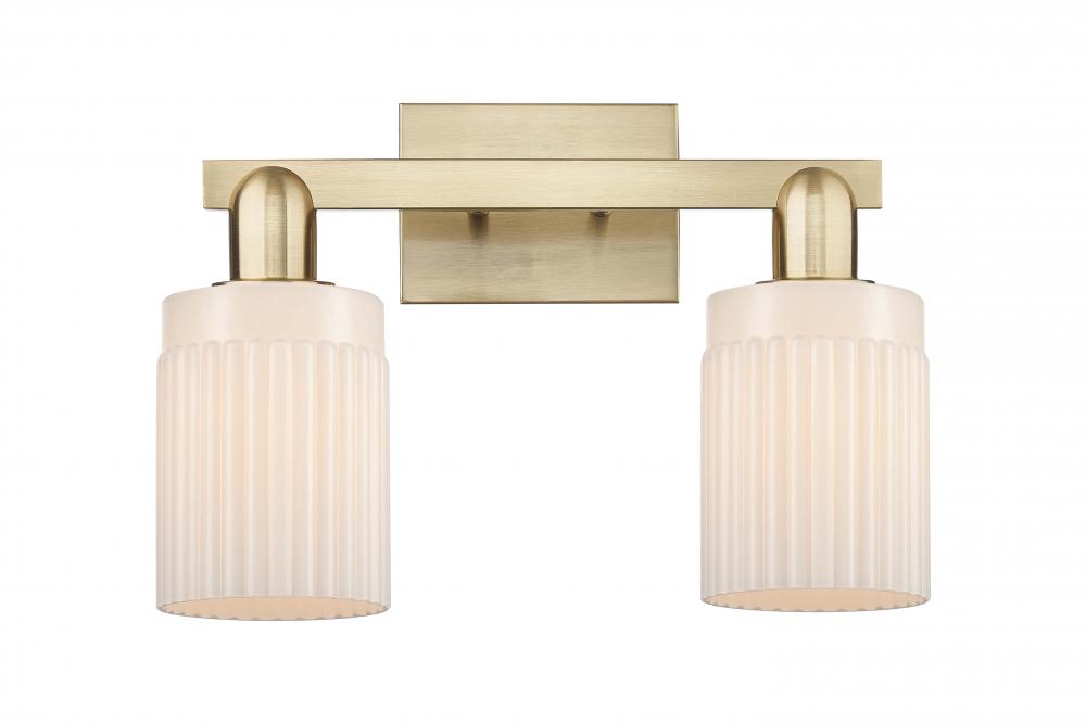 Hadley - 2 Light - 16 inch - Champagne Bronze - Bath Vanity Light