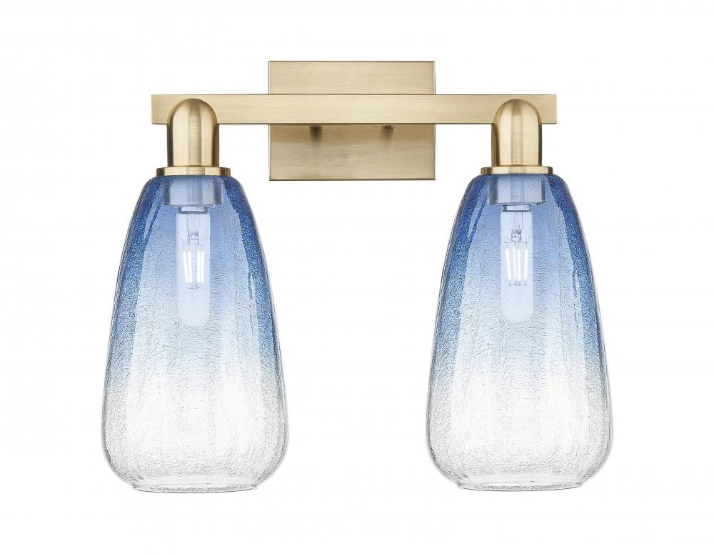 Brookhaven Almond - 2 Light - 16 inch - Champagne Bronze - Bath Vanity Light