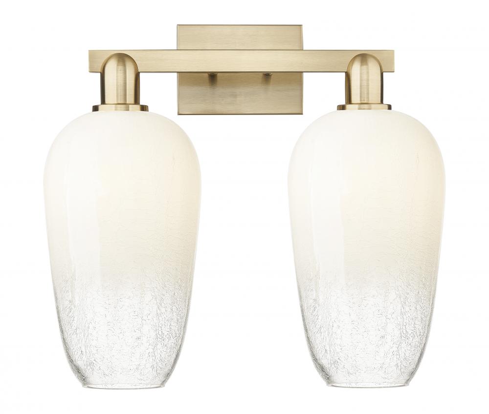 Brookhaven Flute - 2 Light - 16 inch - Champagne Bronze - Bath Vanity Light