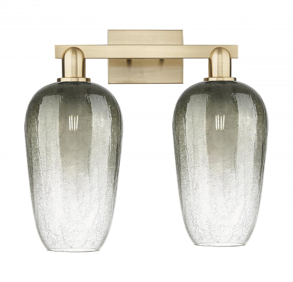 Brookhaven Flute - 2 Light - 16 inch - Champagne Bronze - Bath Vanity Light