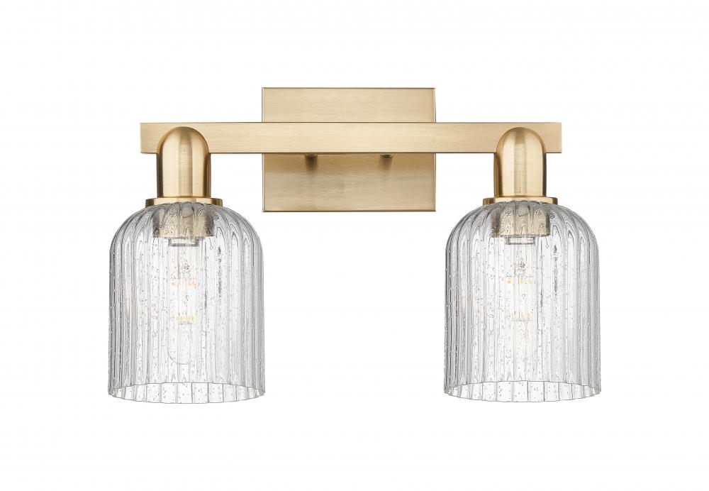 Bridal Veil - 2 Light - 16 inch - Champagne Bronze - Bath Vanity Light