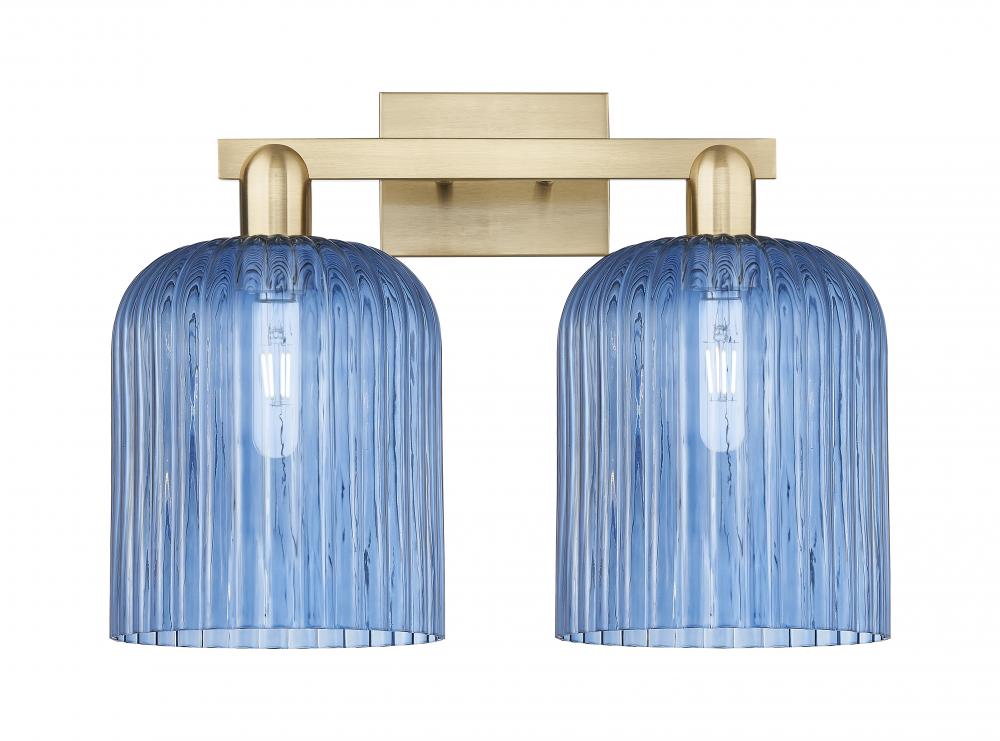 Bridal Veil - 2 Light - 19 inch - Champagne Bronze - Bath Vanity Light