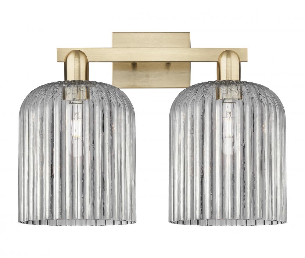 Bridal Veil - 2 Light - 19 inch - Champagne Bronze - Bath Vanity Light