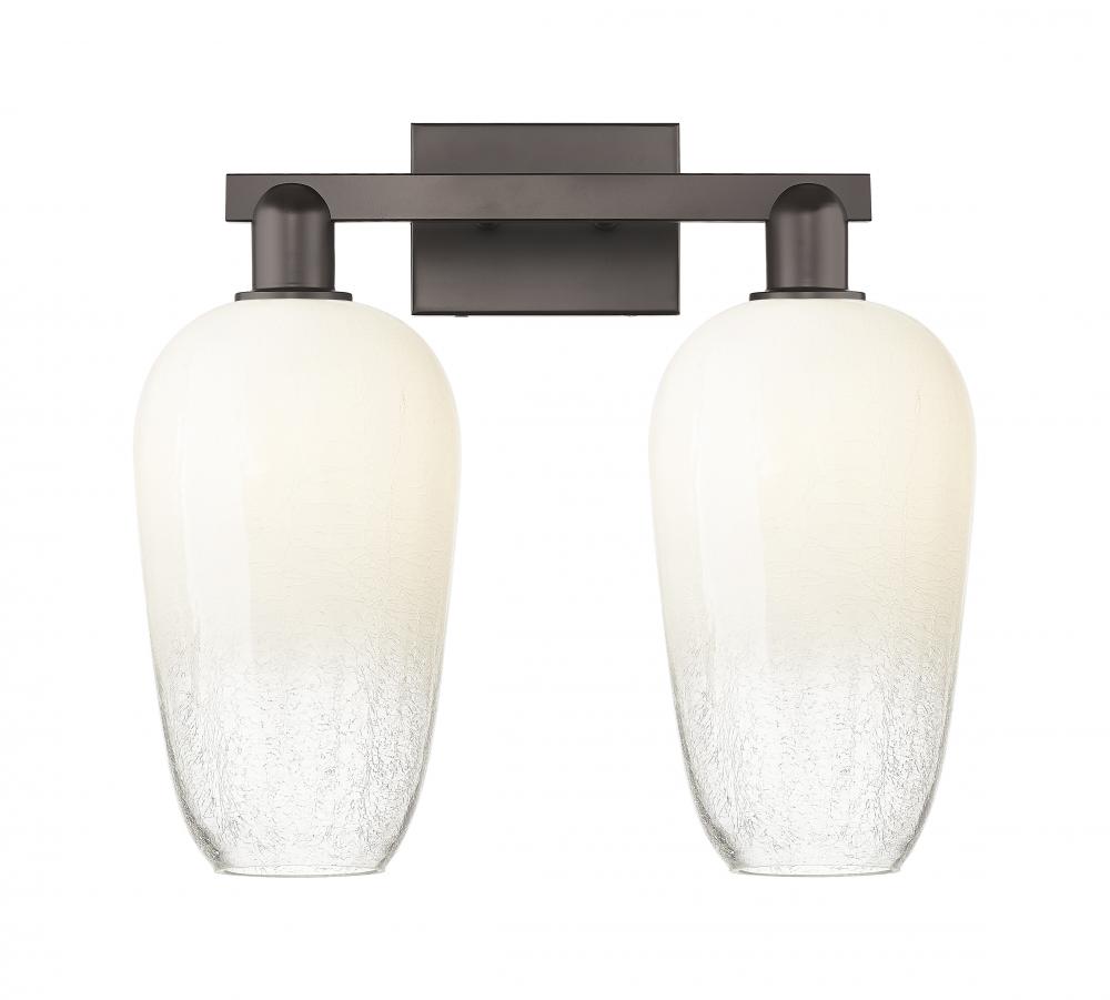 Brookhaven Flute - 2 Light - 16 inch - Oil Rubbed Bronze - Bath Vanity Light