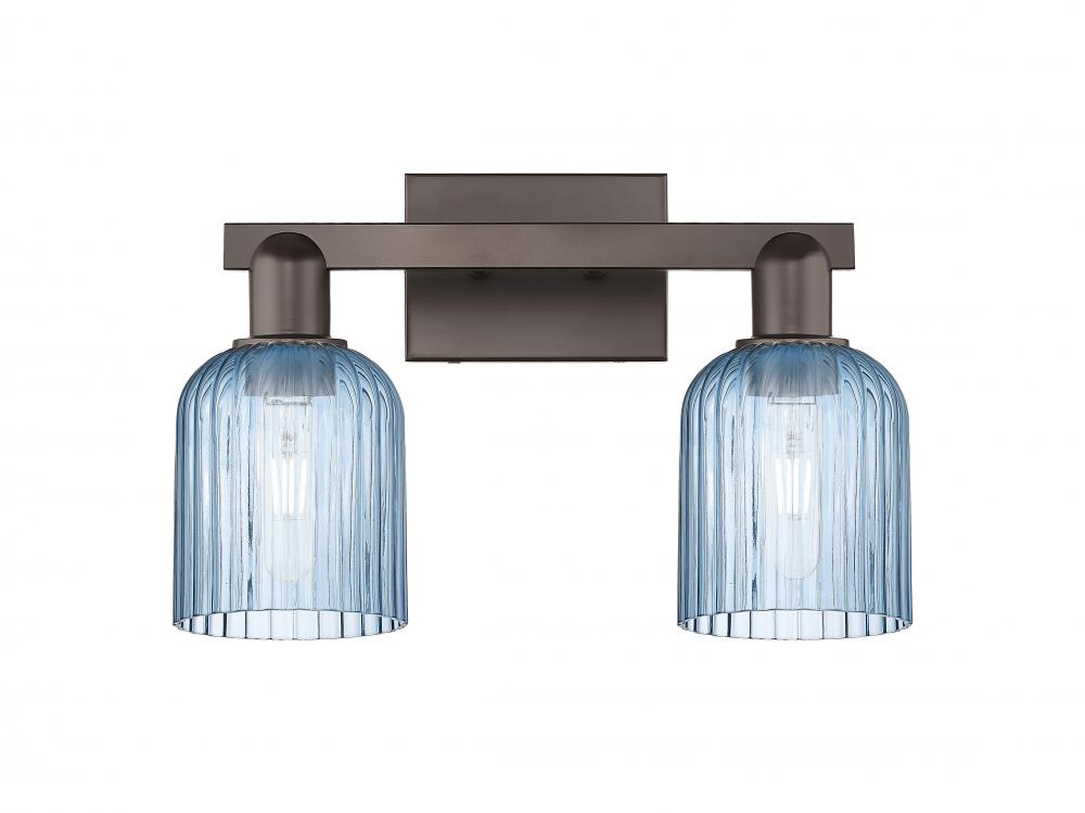 Bridal Veil - 2 Light - 16 inch - Oil Rubbed Bronze - Bath Vanity Light
