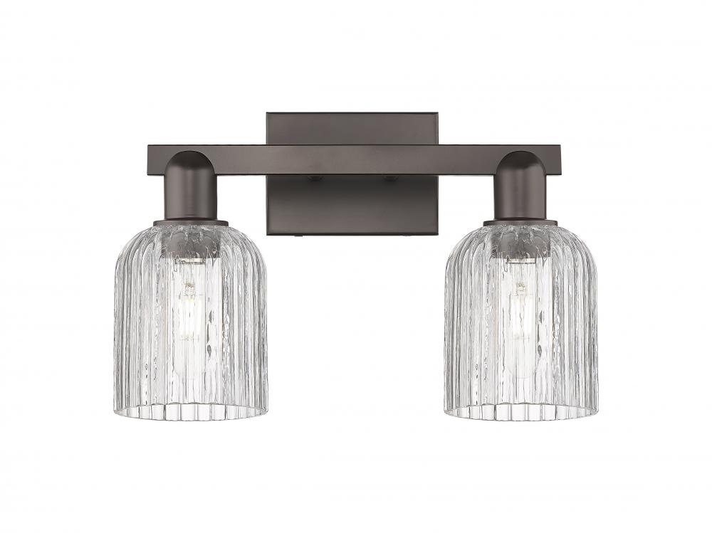 Bridal Veil - 2 Light - 16 inch - Oil Rubbed Bronze - Bath Vanity Light