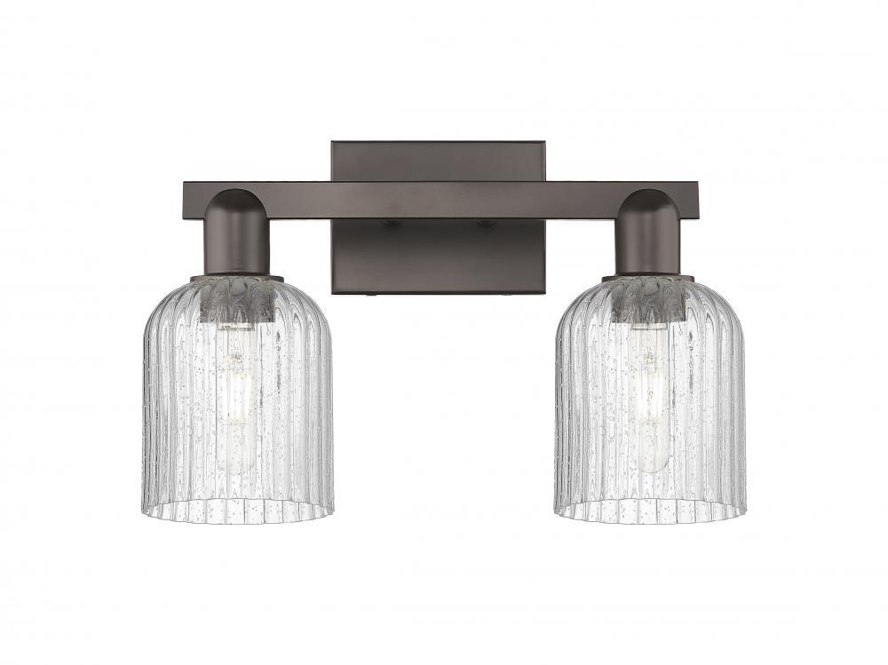 Bridal Veil - 2 Light - 16 inch - Oil Rubbed Bronze - Bath Vanity Light
