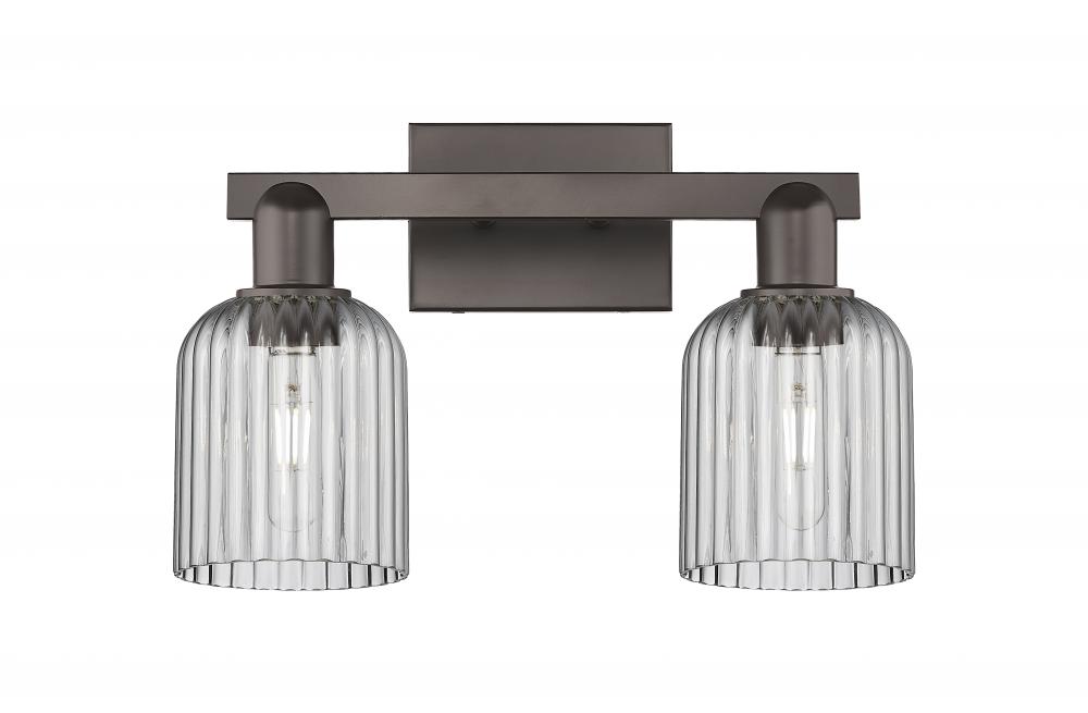 Bridal Veil - 2 Light - 16 inch - Oil Rubbed Bronze - Bath Vanity Light