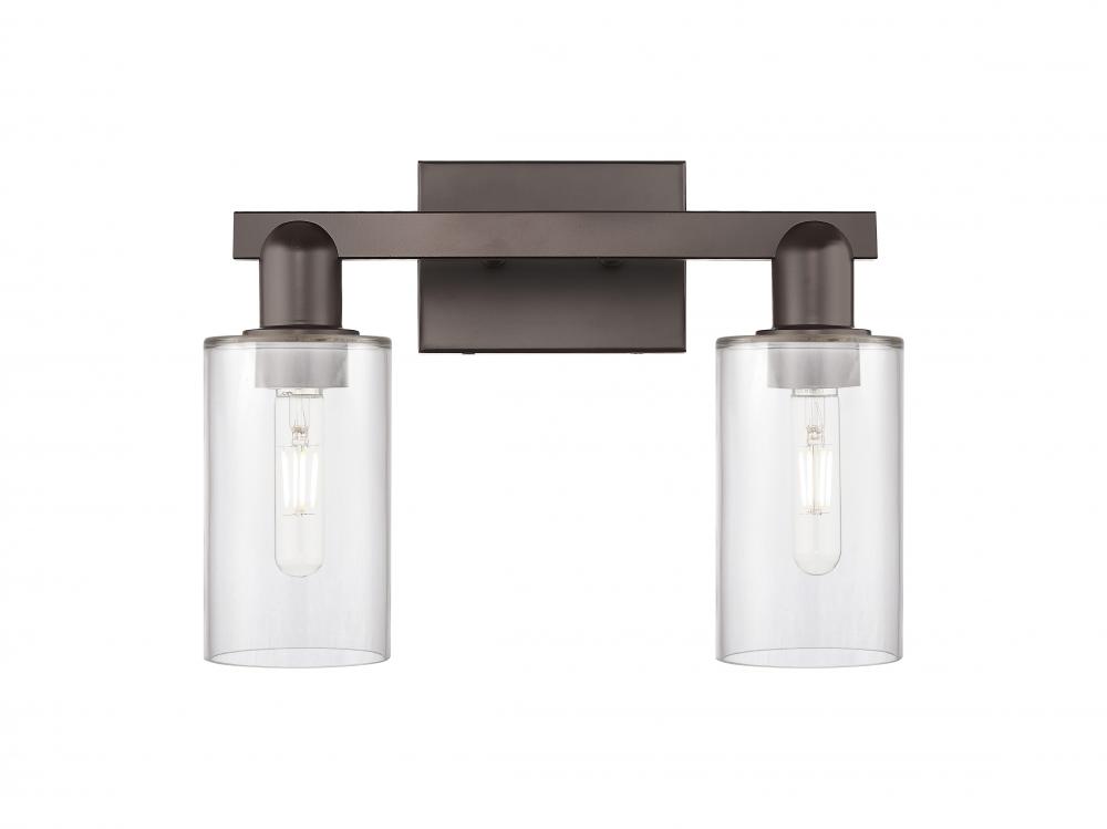 Clymer - 2 Light - 15 inch - Oil Rubbed Bronze - Bath Vanity Light