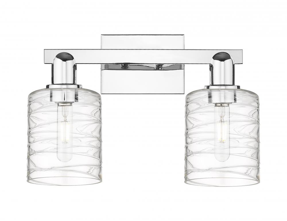 Cobbleskill - 2 Light - 16 inch - Polished Chrome - Bath Vanity Light