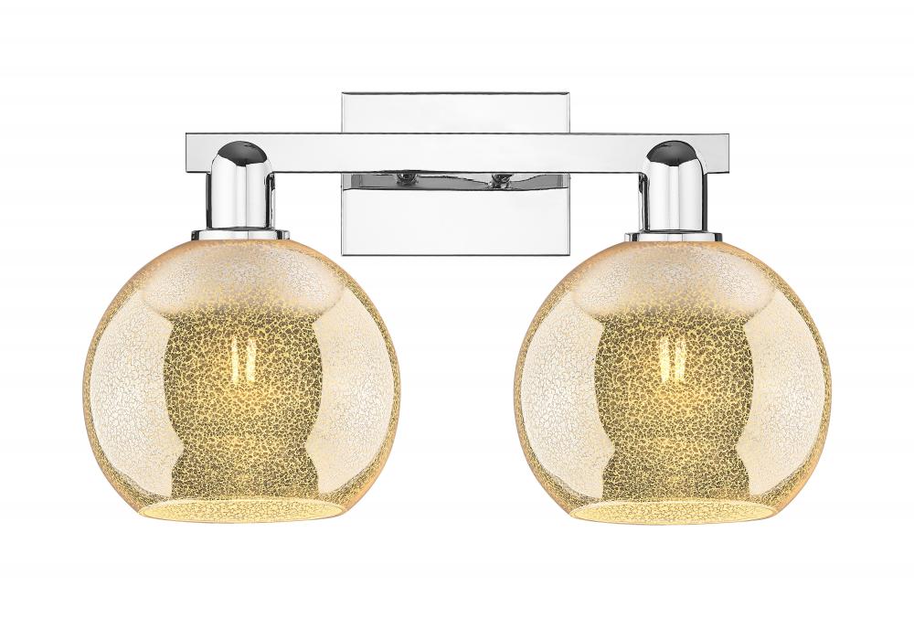 Athens - 2 Light - 19 inch - Polished Chrome - Bath Vanity Light