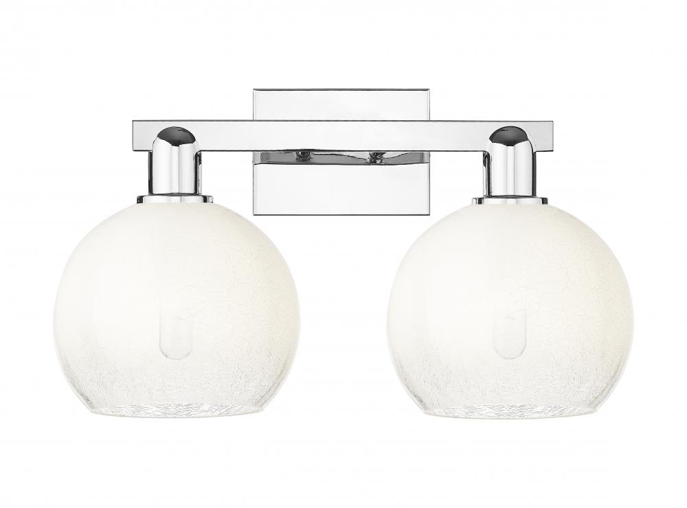 Brookhaven Globe - 2 Light - 16 inch - Polished Chrome - Bath Vanity Light