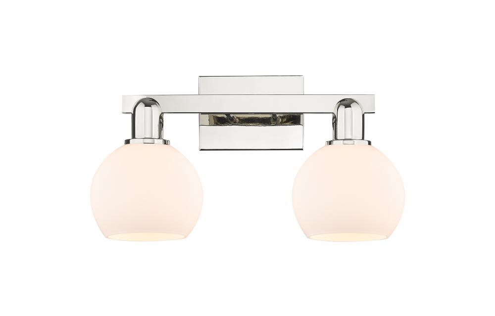 Athens - 2 Light - 17 inch - Polished Nickel - Bath Vanity Light