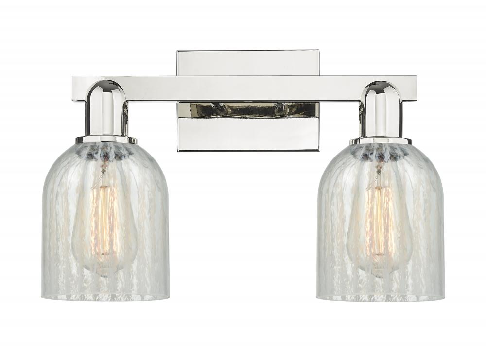 Caledonia - 2 Light - 16 inch - Polished Nickel - Bath Vanity Light