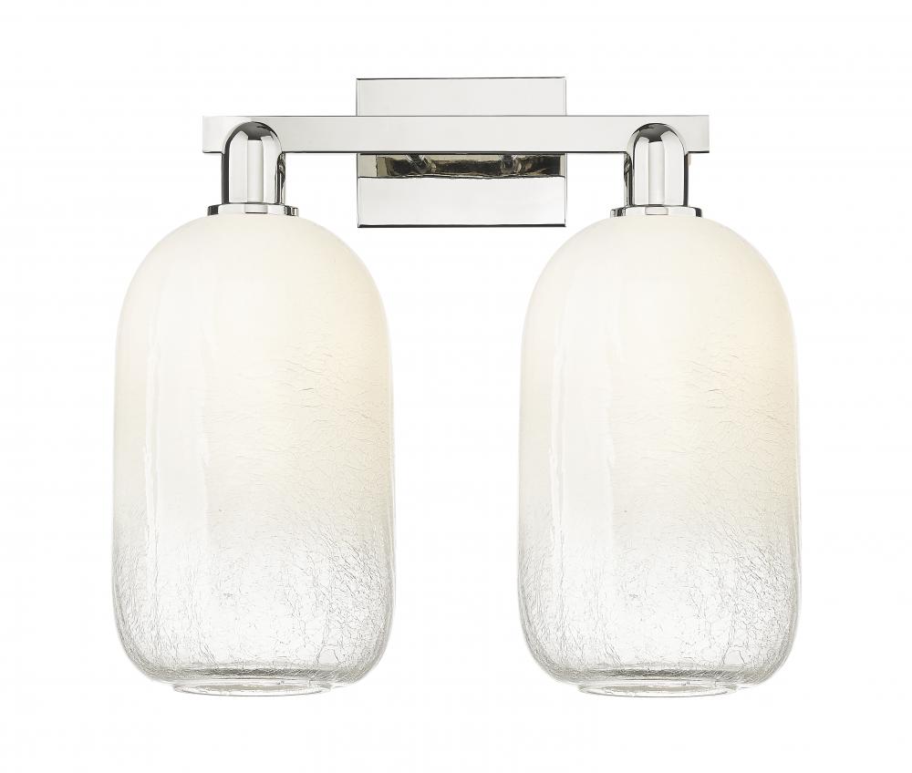 Brookhaven Cloche - 2 Light - 16 inch - Polished Nickel - Bath Vanity Light