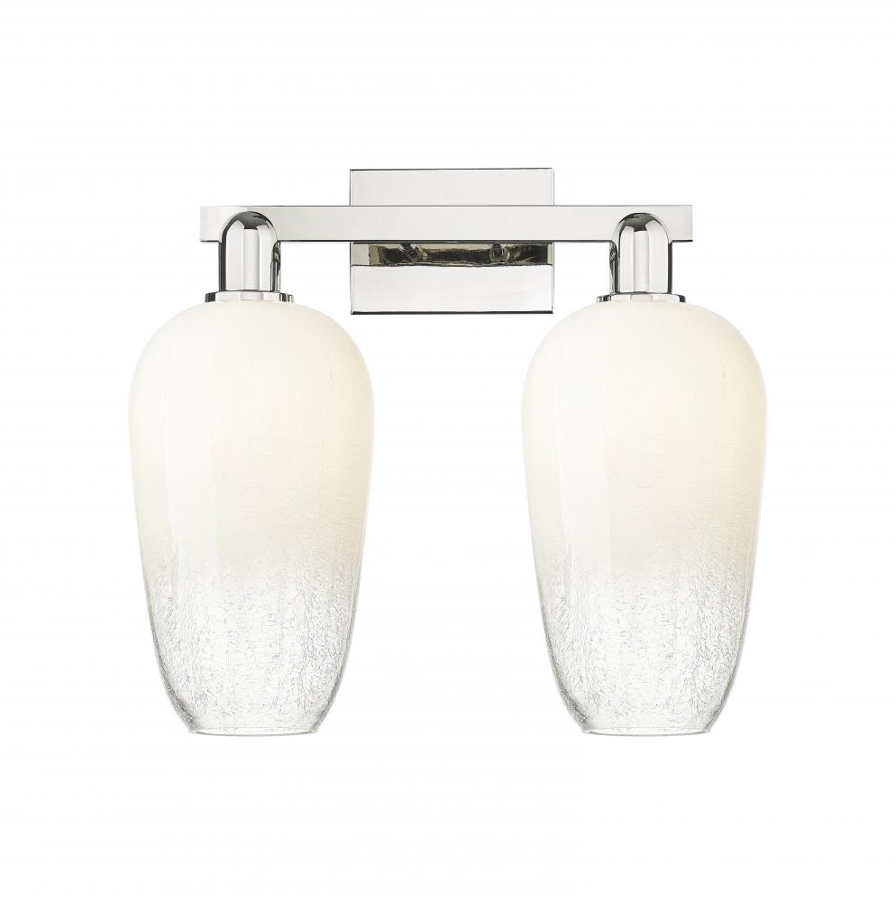 Brookhaven Flute - 2 Light - 16 inch - Polished Nickel - Bath Vanity Light