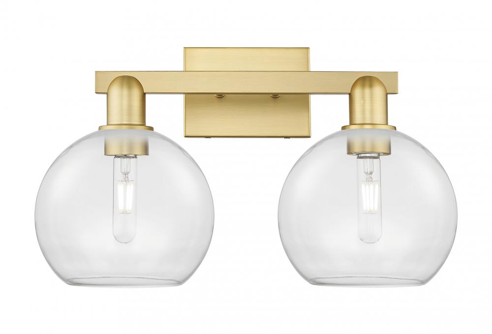 Athens - 2 Light - 19 inch - Satin Gold - Bath Vanity Light