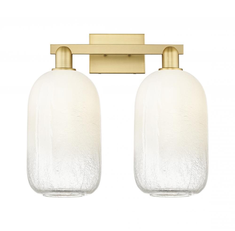 Brookhaven Cloche - 2 Light - 16 inch - Satin Gold - Bath Vanity Light