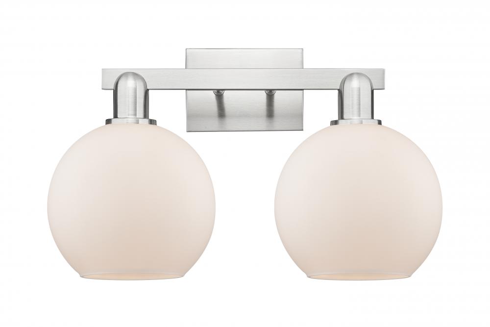 Athens - 2 Light - 19 inch - Brushed Satin Nickel - Bath Vanity Light